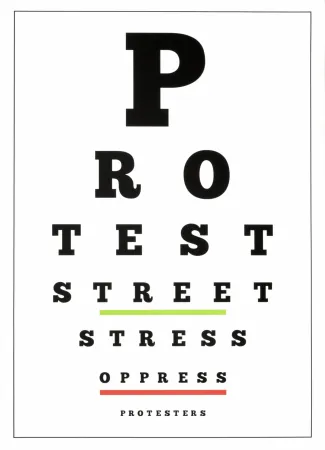 Литография Navarro - Carta visual (Protest)