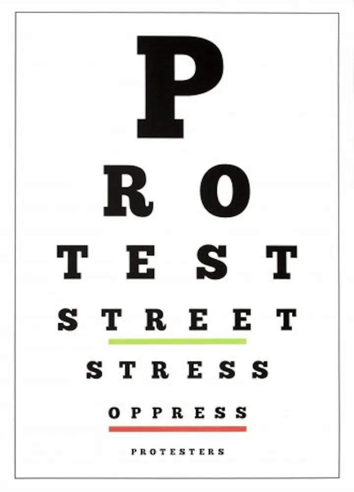 Литография Navarro - Carta Visual (Protest)