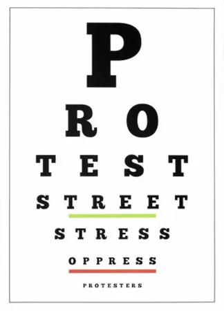 Литография Navarro - Carta Visual (Protest)