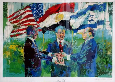 Сериграфия Neiman - WHITE HOUSE SIGNING OF EGYPTIAN ISRAELI PEACE TREATY