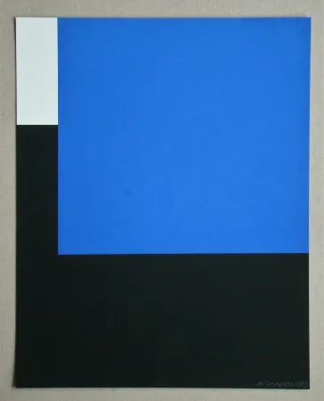 Сериграфия Nemours - Espace bleu