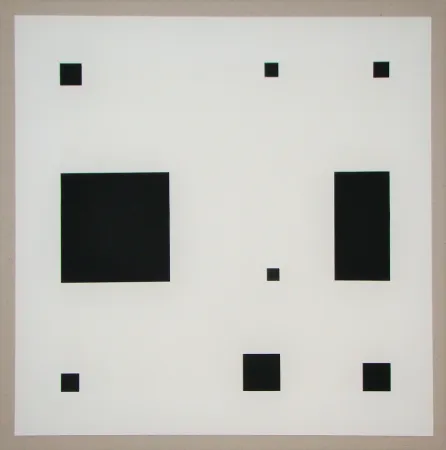 Сериграфия Nemours - Noir demi rose II