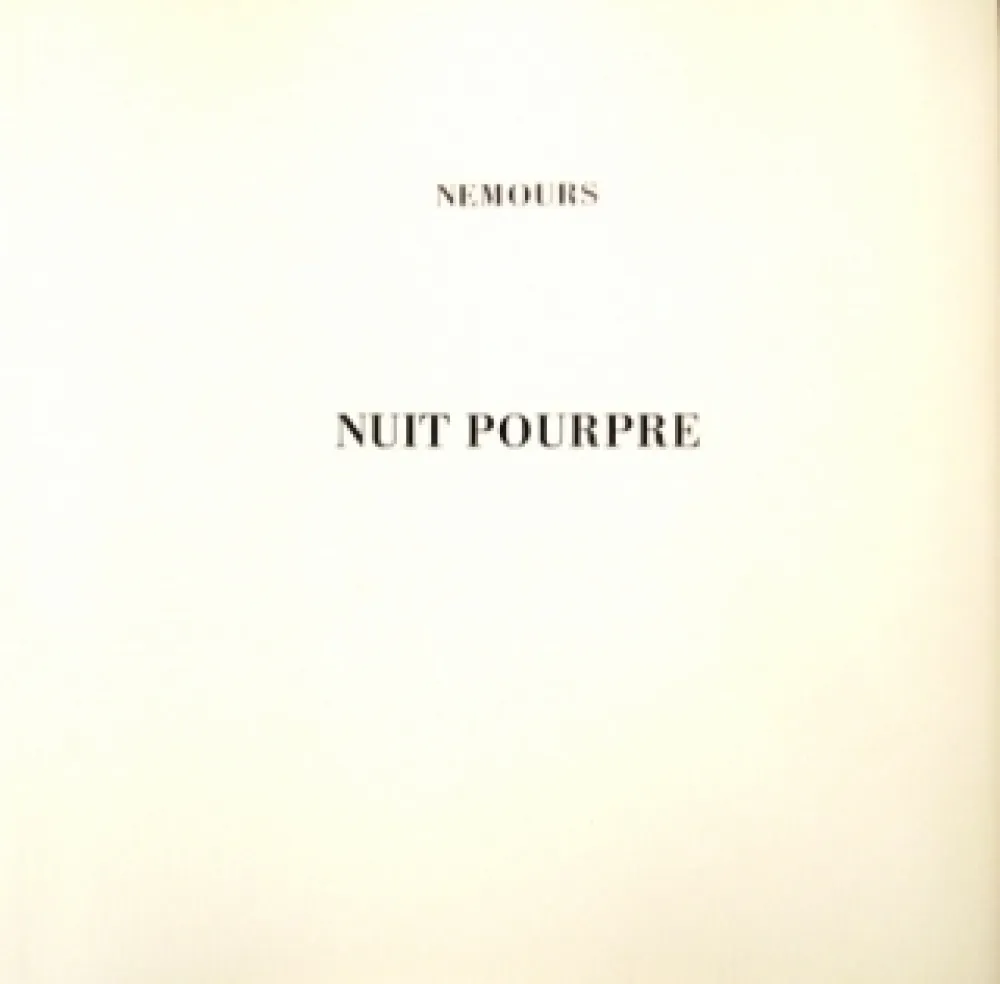 Иллюстрированная Книга Nemours - Nuit Pourpre