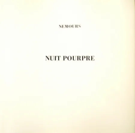 Иллюстрированная Книга Nemours - Nuit Pourpre