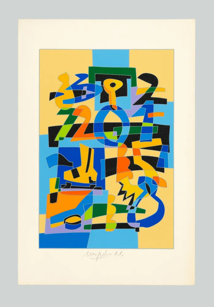 Сериграфия Nespolo - Composizione