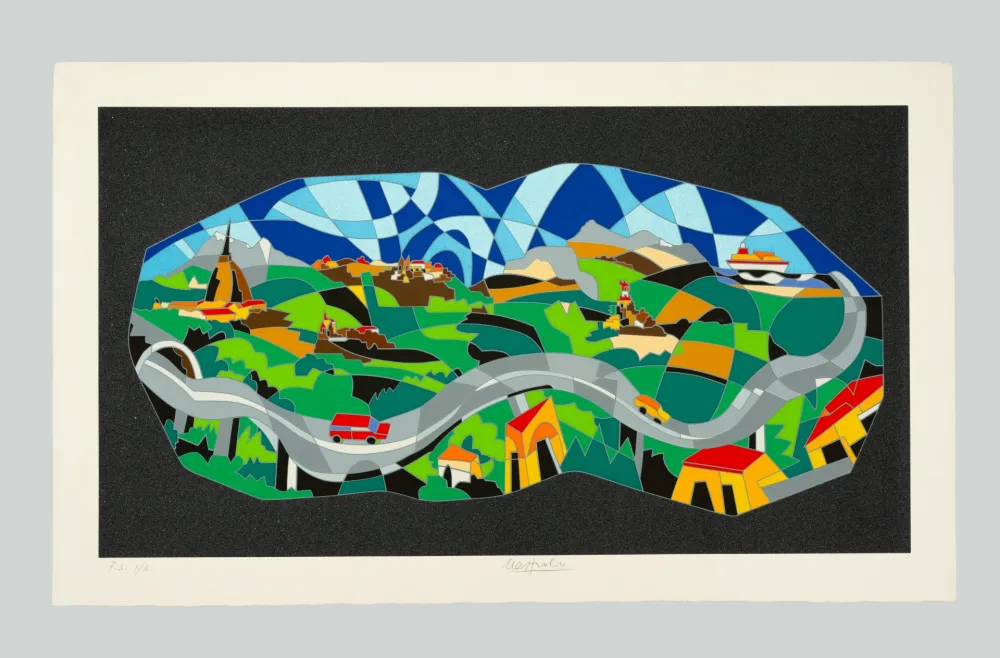 Сериграфия Nespolo - Composizione