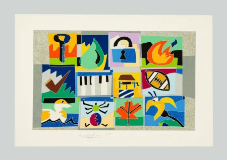 Сериграфия Nespolo - Composizione A