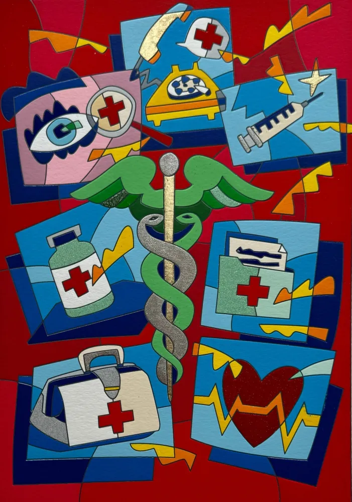 Сериграфия Nespolo - Esculapio