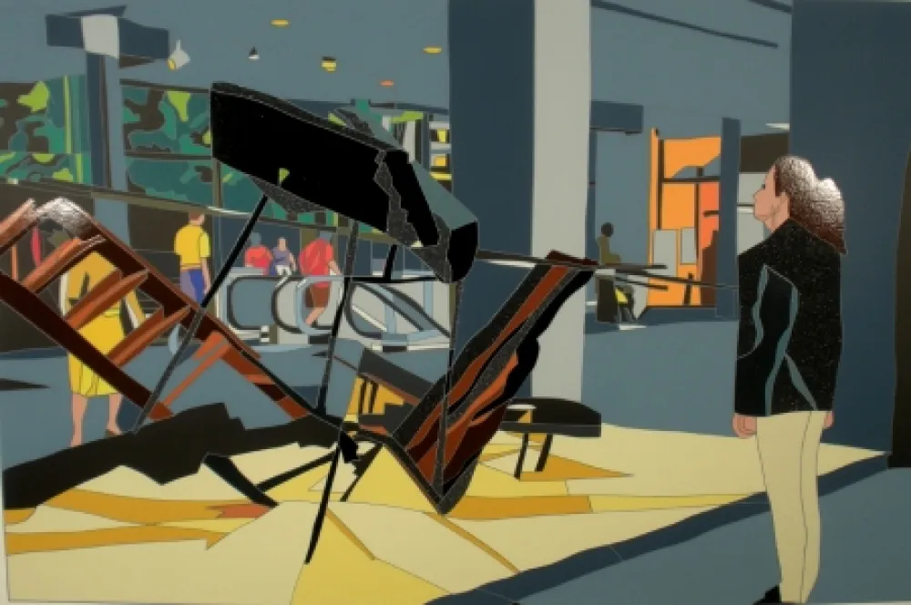 Сериграфия Nespolo - Giusy e De Suvero