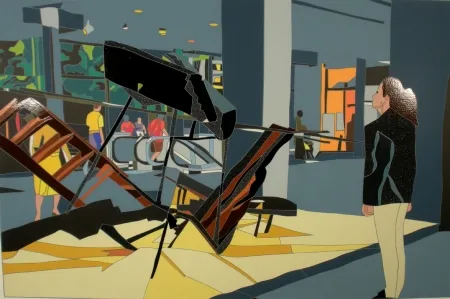 Сериграфия Nespolo - Giusy e De Suvero