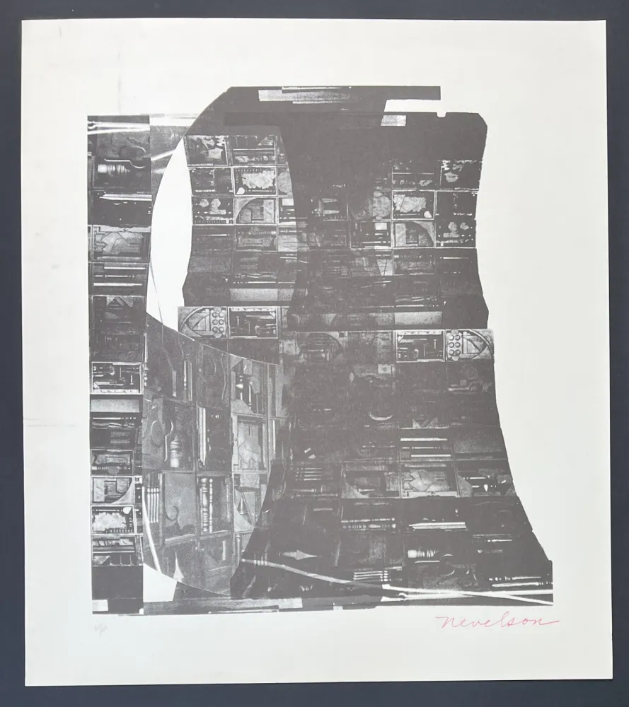 Сериграфия Nevelson - Louise Nevelson (1899-1988) - Night Reflections - Screen printing on paper - 1968