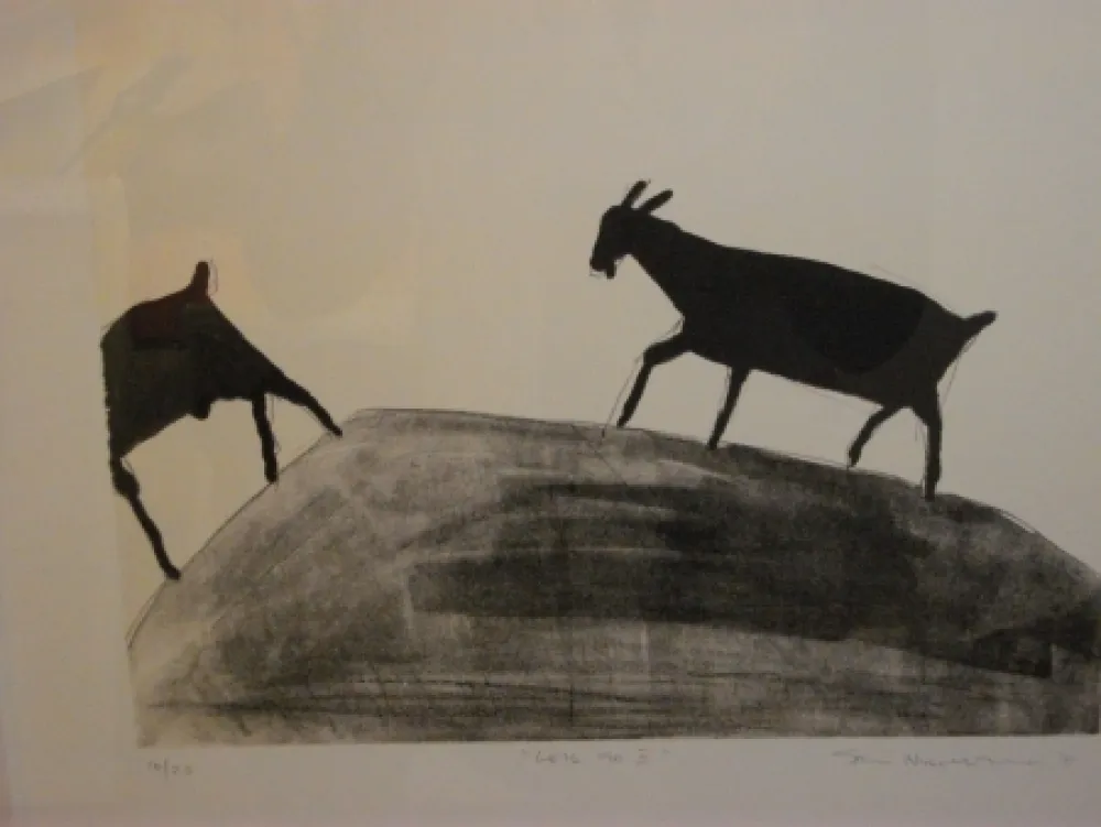 Литография Nhlengethwa - Lets Go II