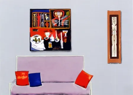 Литография Nhlengethwa - Tribute ti Cecil Skotnes