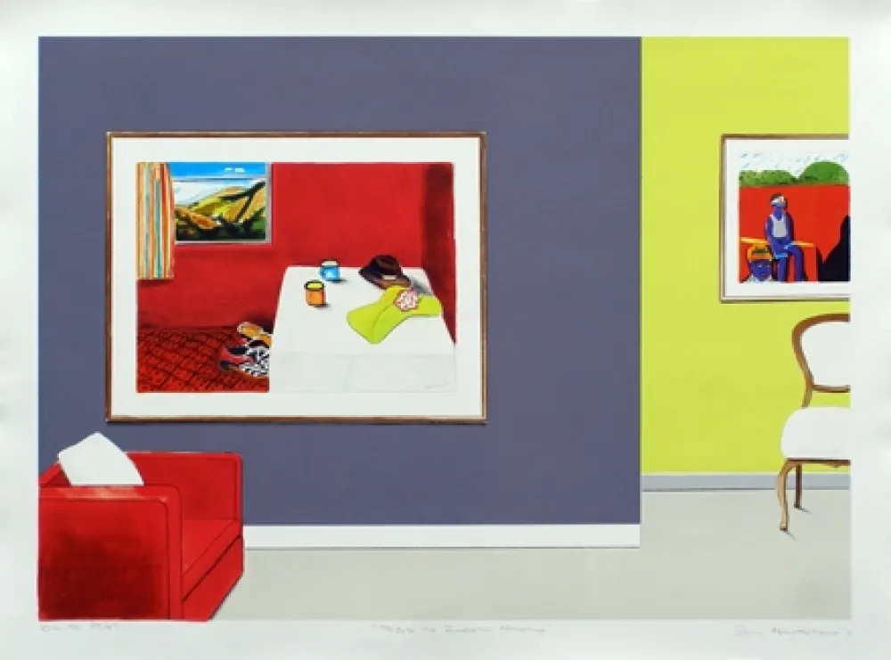 Литография Nhlengethwa - Tribute to Zwelethu Mthethwa