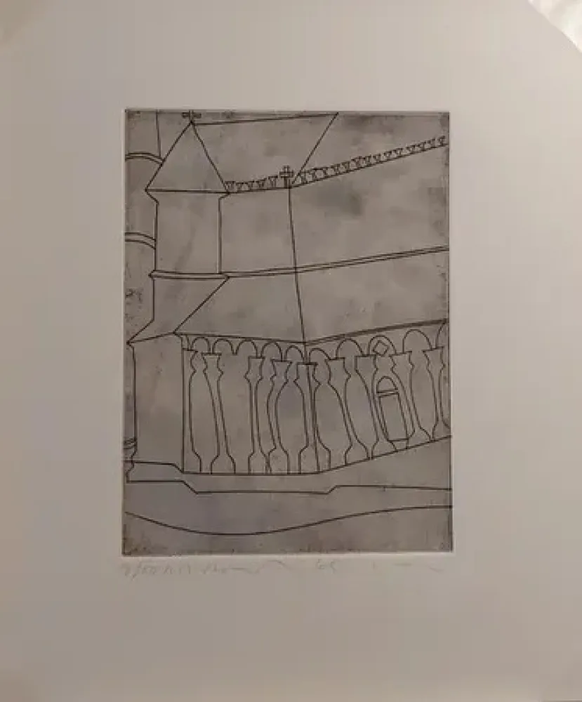 Гравюра Nicholson - FRAGMENT OF TUSCAN CATHEDRAL  (1966)