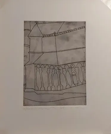 Гравюра Nicholson - FRAGMENT OF TUSCAN CATHEDRAL  (1966)