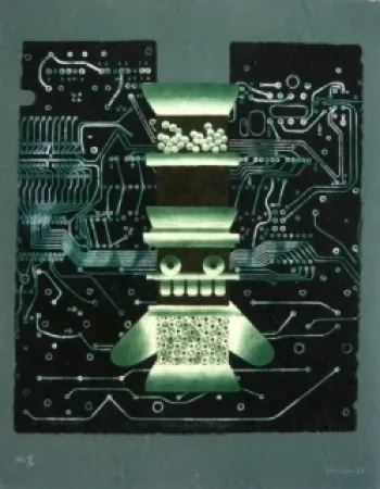 Гравюра Nissen - Mariposa obsidiana 10