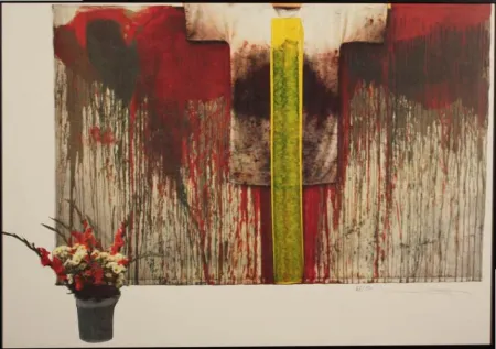 Литография Nitsch - SENZA TITOLO