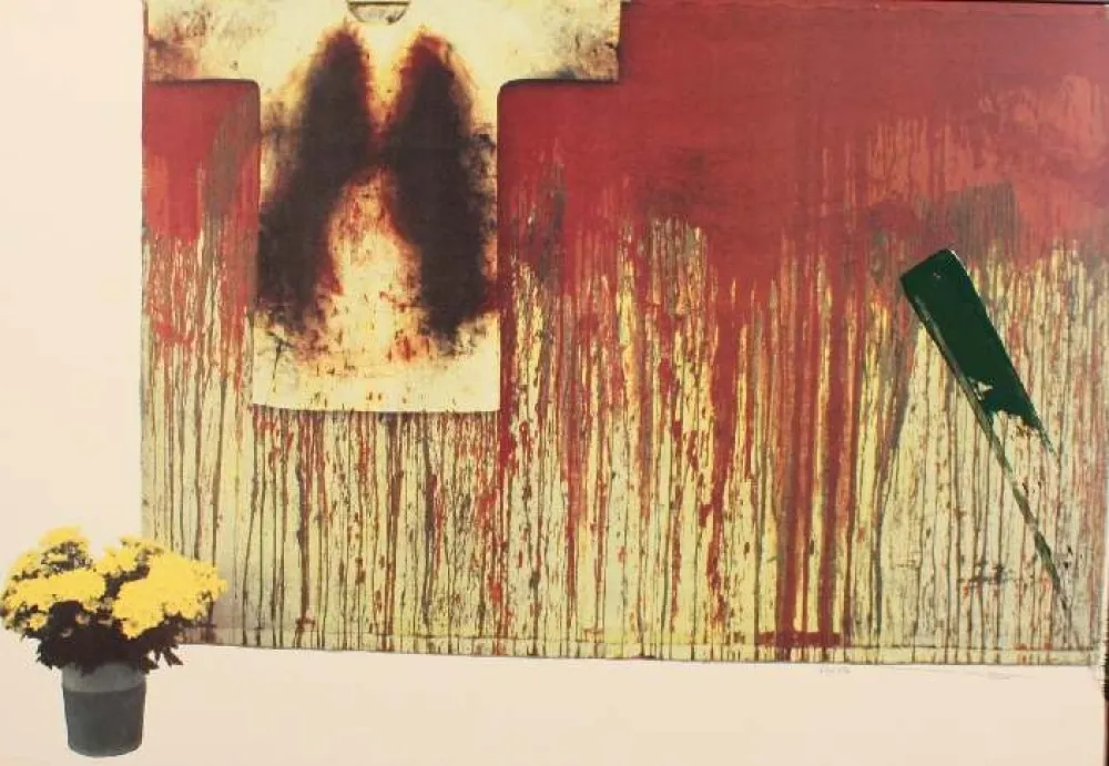 Литография Nitsch - SENZA TITOLO