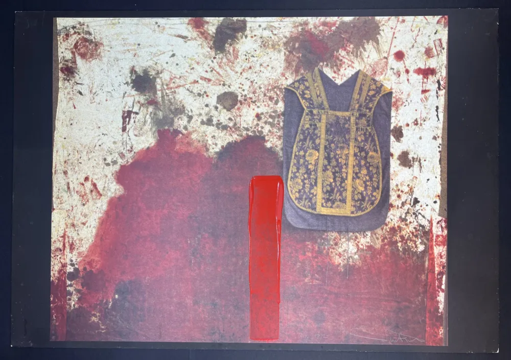 Многоэкземплярное Произведение Nitsch - Übermalte Bild-Lithographien