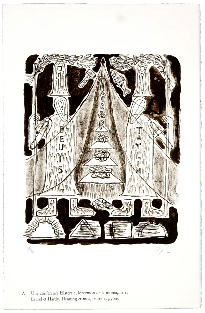 Литография Nørgaard - A. Une conférence bilatérale