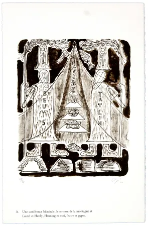 Литография Nørgaard - A. Une conférence bilatérale