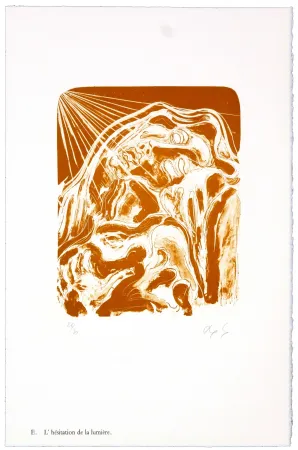 Литография Nørgaard - E. L'héistation de la lumière.