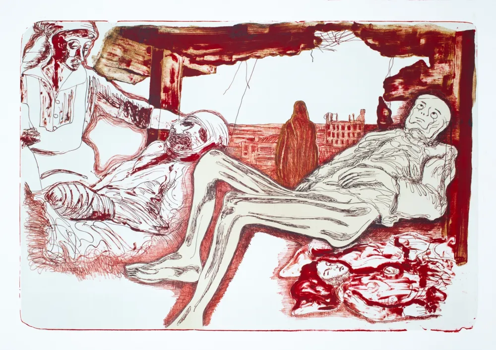 Литография Nørgaard - La guerre III