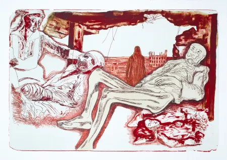 Литография Nørgaard - La guerre III