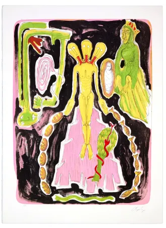 Литография Nørgaard - Mes chers amis 