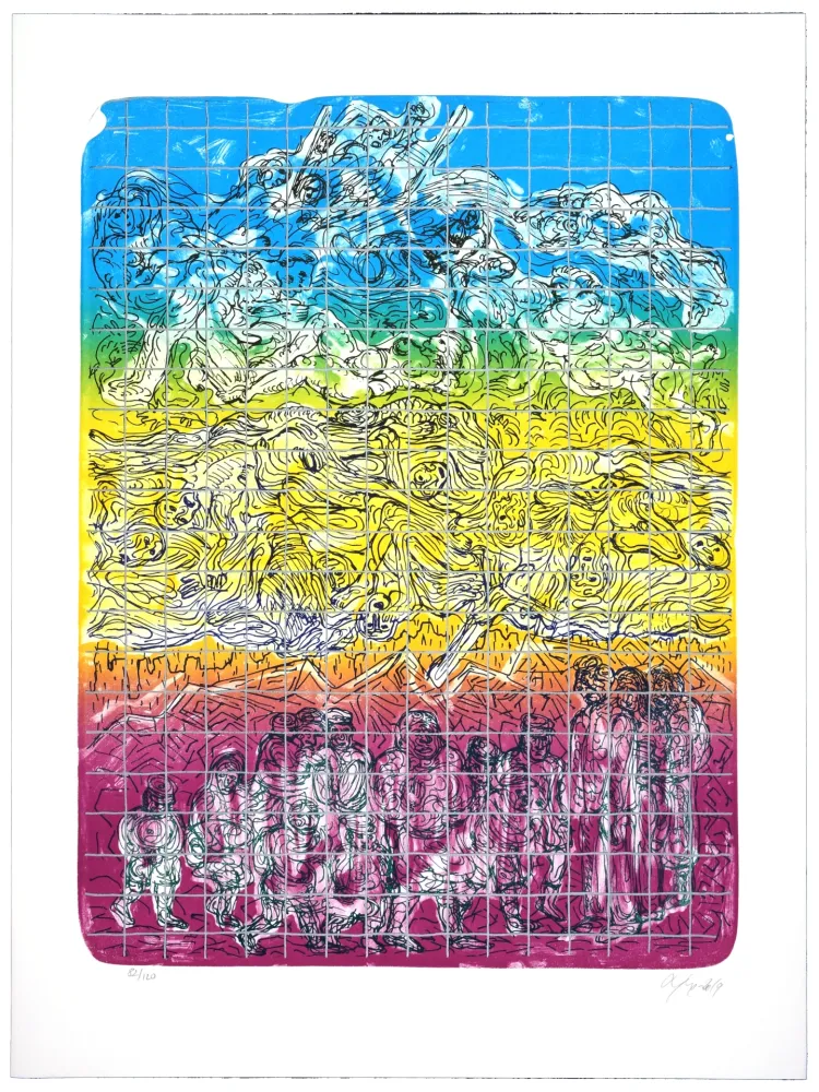 Литография Nørgaard - Sans espoir nous devenons tous des morts ambulants