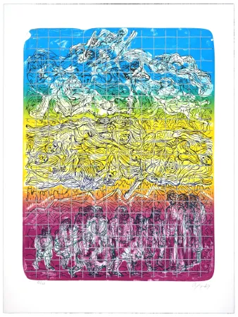 Литография Nørgaard - Sans espoir nous devenons tous des morts ambulants