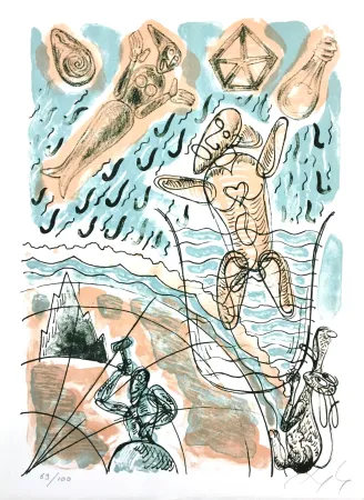 Литография Nørgaard - Sans titre