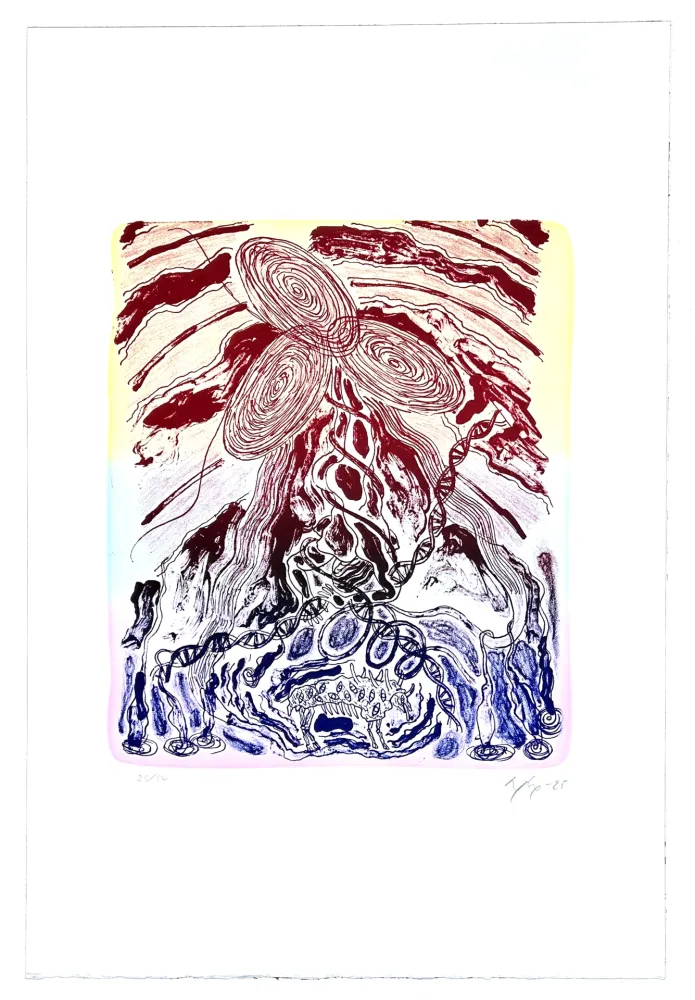 Литография Nørgaard - Sophia et la bête