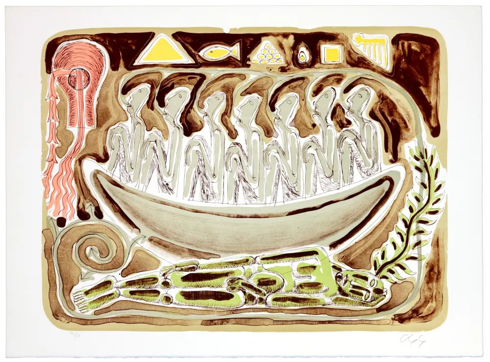 Литография Nørgaard - Un voyage sans destination