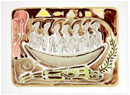 Литография Nørgaard - Un voyage sans destination