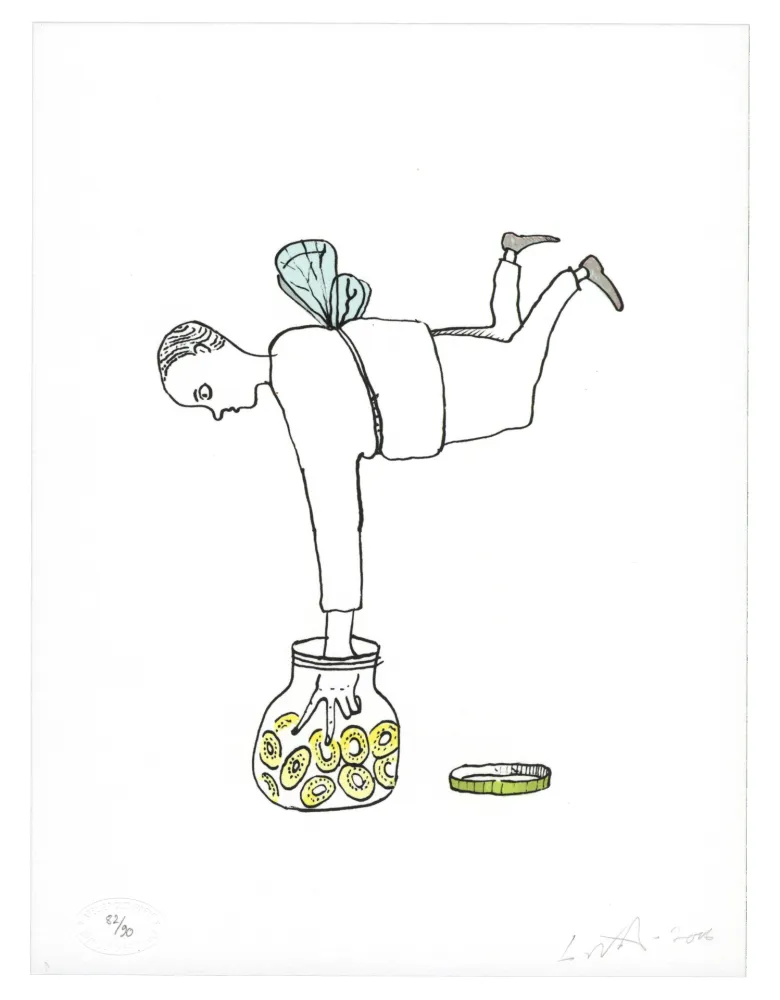 Литография Nørgard - Homme Papillon