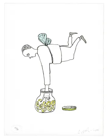 Литография Nørgard - Homme Papillon