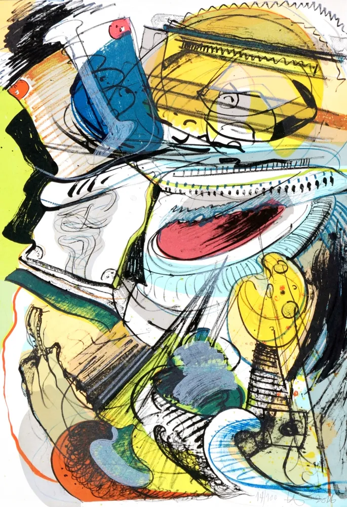 Литография Nørgard - Leaving civilisation 2