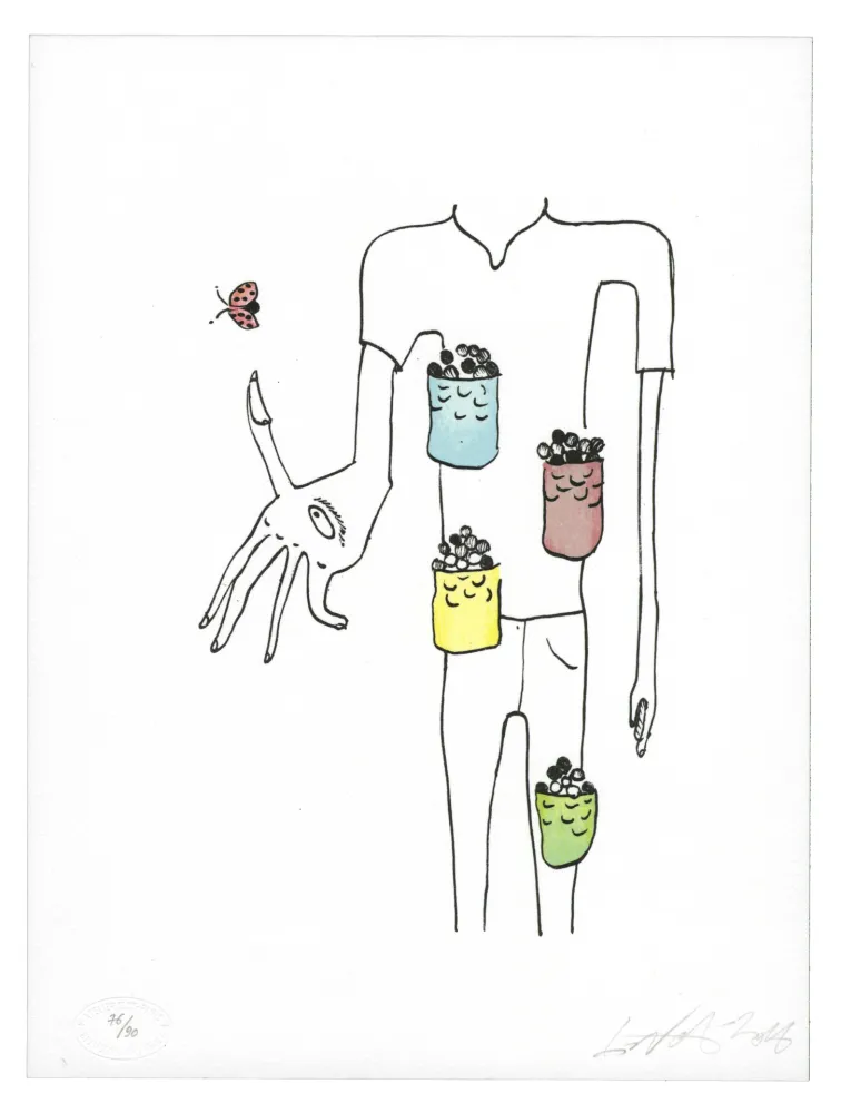 Литография Nørgard - Poche à bonbon