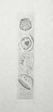 Офорт И Аквитанта Novelli - Tre soli e una luna