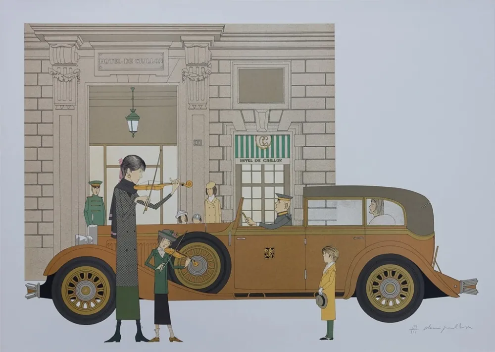 Литография Noyer - Hôtel de Crillon