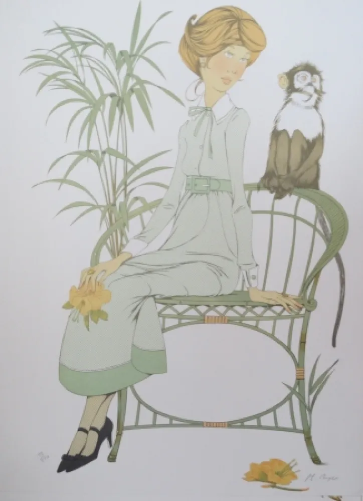 Литография Noyer - Ouistiti