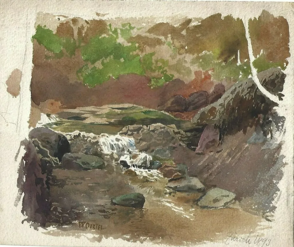 Нет Никаких Технических Oertel - Untitled (landscape near Zurich)