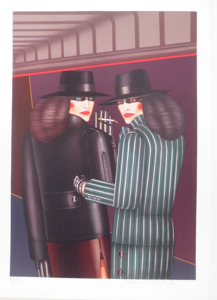 Литография Okshteyn - Les 2 amies