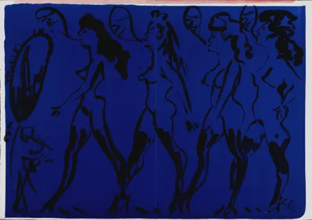 Литография Oldenburg - Parade of Women, 1964 - Hand-Signed!