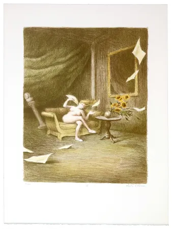 Литография Olivier O - Romances Muettes (Lady wind's fan)