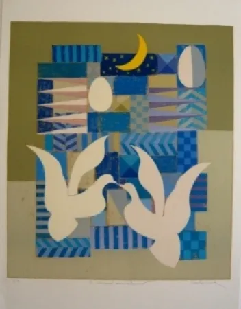 Литография Oosterlynck - Sans titre