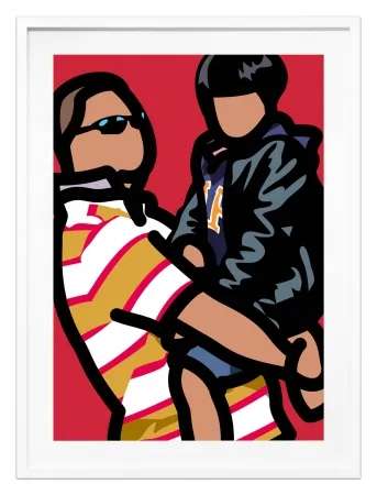 Сериграфия Opie - Tourist with child