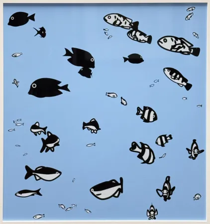 Сериграфия Opie - We swam amongst the fishes (version 1)